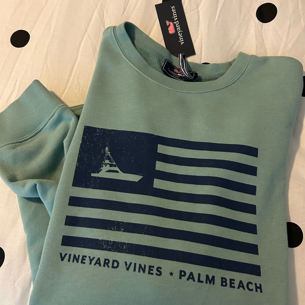 Vineyard Vines Green Men's Sweatshirt Palm Beach XL